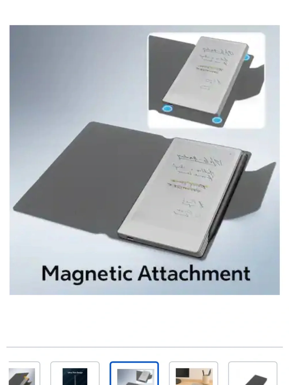 ReMarkable paper pro move Folio Case - Teal Fabric
